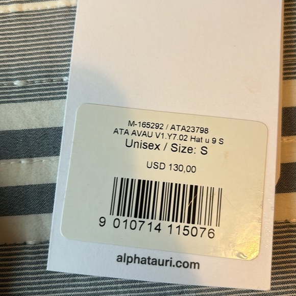 NWT ALPHATAURI Black Bucket Hat Size Small - Picture 6 of 6